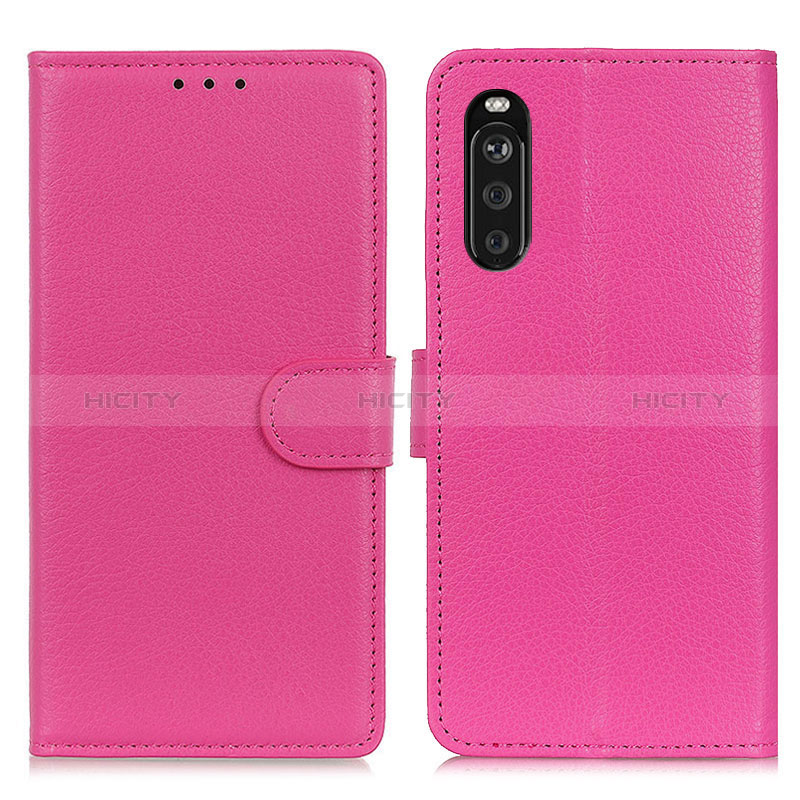 Funda de Cuero Cartera con Soporte Carcasa A03D para Sony Xperia 10 III SO-52B