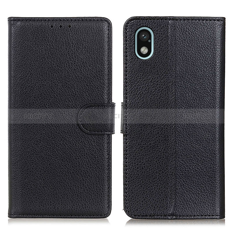 Funda de Cuero Cartera con Soporte Carcasa A03D para Sony Xperia Ace III Negro