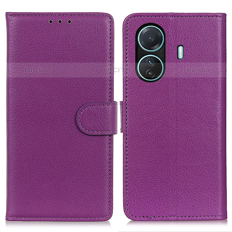 Funda de Cuero Cartera con Soporte Carcasa A03D para Vivo iQOO Z6 Pro 5G