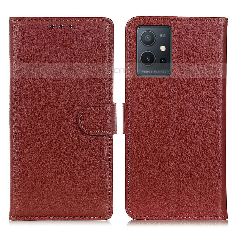 Funda de Cuero Cartera con Soporte Carcasa A03D para Vivo T1 5G India