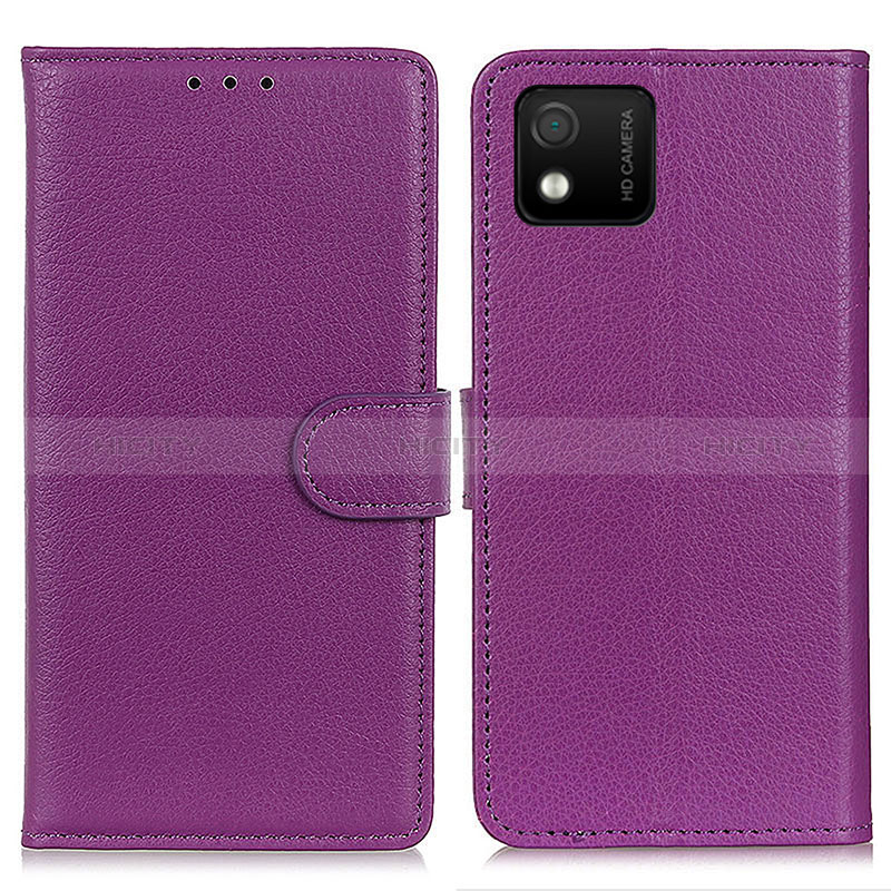 Funda de Cuero Cartera con Soporte Carcasa A03D para Wiko Y52