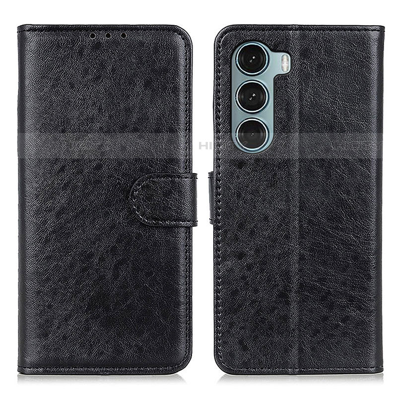 Funda de Cuero Cartera con Soporte Carcasa A04D para Motorola Moto Edge S30 5G Negro