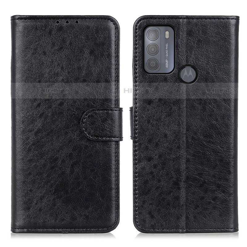 Funda de Cuero Cartera con Soporte Carcasa A04D para Motorola Moto G50 Negro