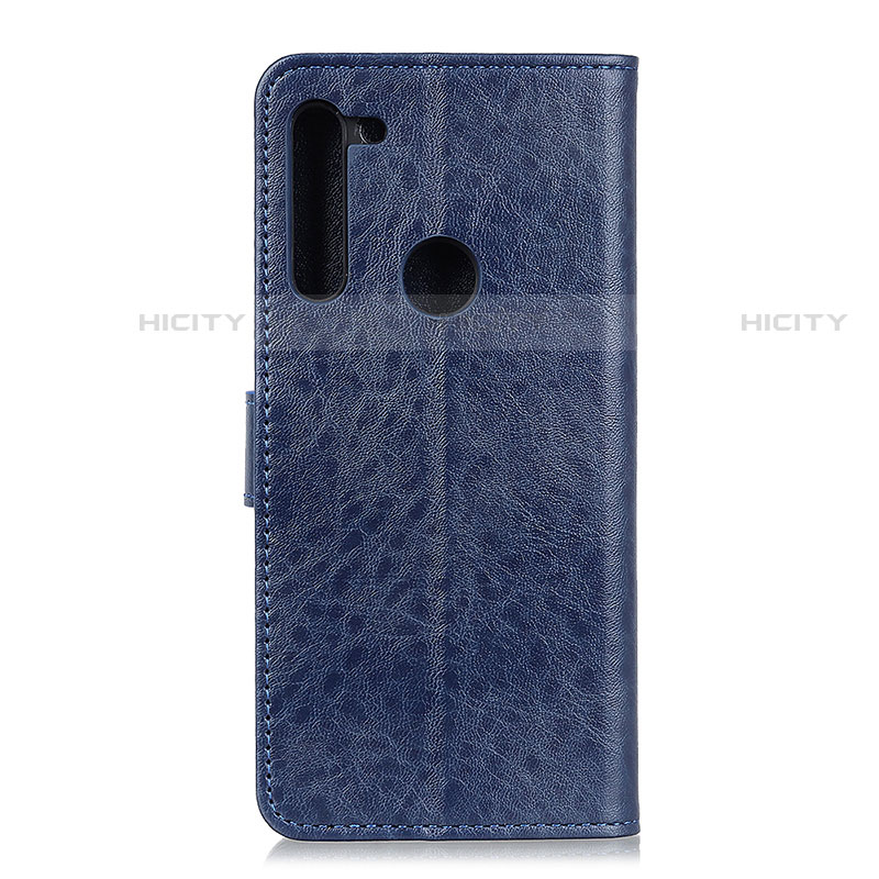 Funda de Cuero Cartera con Soporte Carcasa A04D para Motorola Moto One Fusion Plus Azul