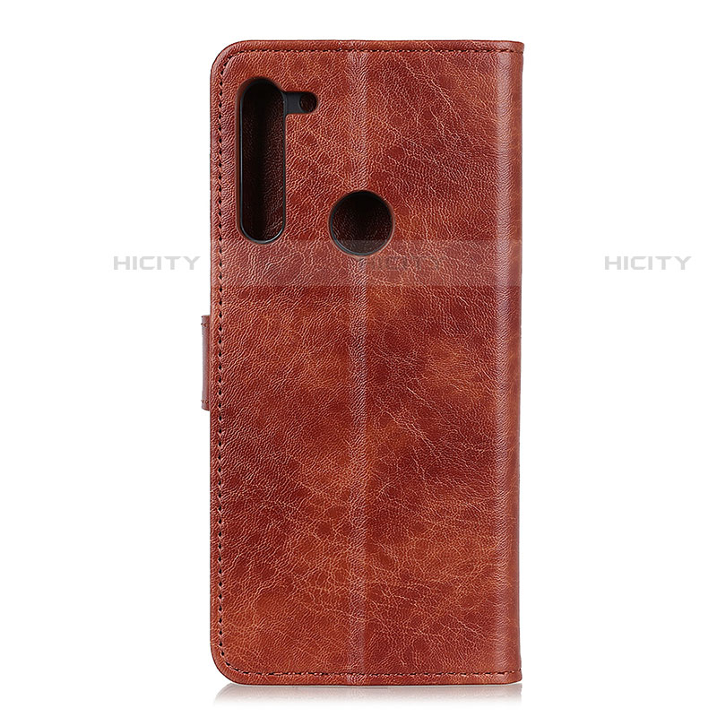 Funda de Cuero Cartera con Soporte Carcasa A04D para Motorola Moto One Fusion Plus Marron