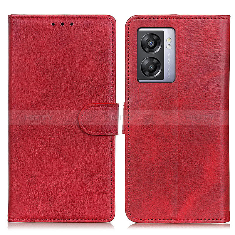 Funda de Cuero Cartera con Soporte Carcasa A04D para Realme Narzo 50 5G Rojo