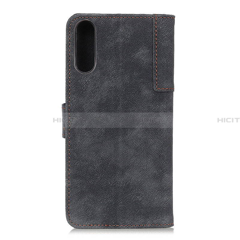 Funda de Cuero Cartera con Soporte Carcasa A04D para Samsung Galaxy A02 Negro