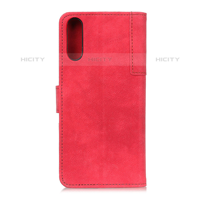 Funda de Cuero Cartera con Soporte Carcasa A04D para Samsung Galaxy M02 Rojo