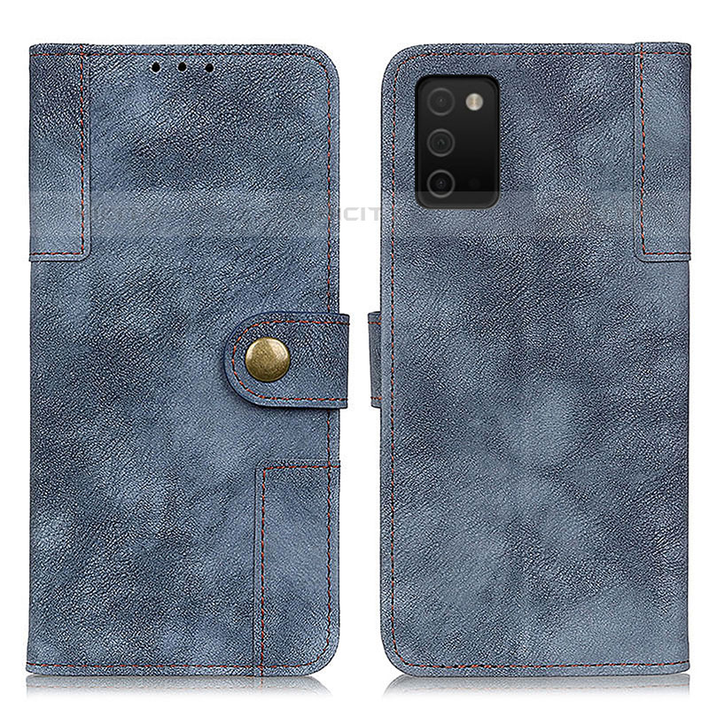 Funda de Cuero Cartera con Soporte Carcasa A04D para Samsung Galaxy M02s Azul