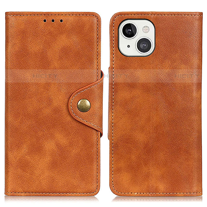 Funda de Cuero Cartera con Soporte Carcasa A05 para Apple iPhone 13 Mini Marron