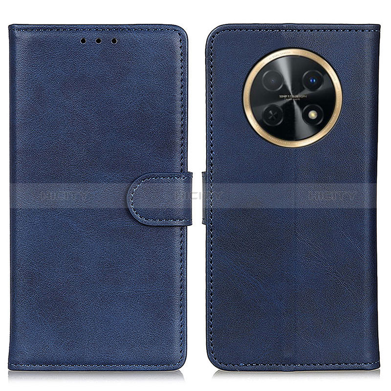 Funda de Cuero Cartera con Soporte Carcasa A05D para Huawei Nova Y91 Azul