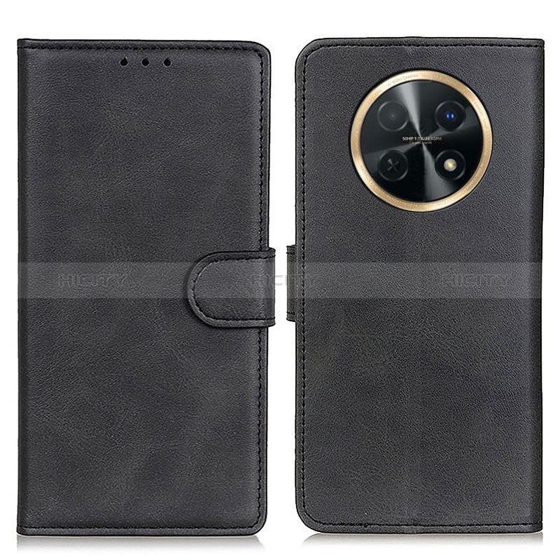 Funda de Cuero Cartera con Soporte Carcasa A05D para Huawei Nova Y91 Negro