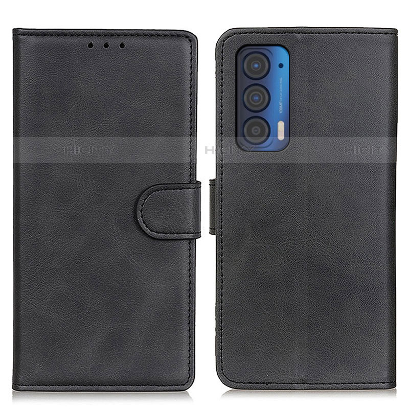 Funda de Cuero Cartera con Soporte Carcasa A05D para Motorola Moto Edge (2021) 5G Negro