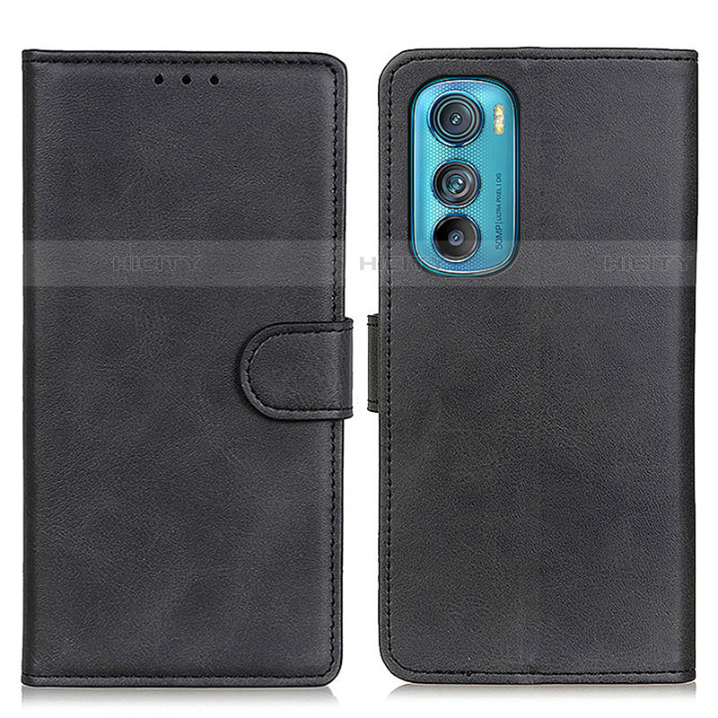 Funda de Cuero Cartera con Soporte Carcasa A05D para Motorola Moto Edge 30 5G Negro