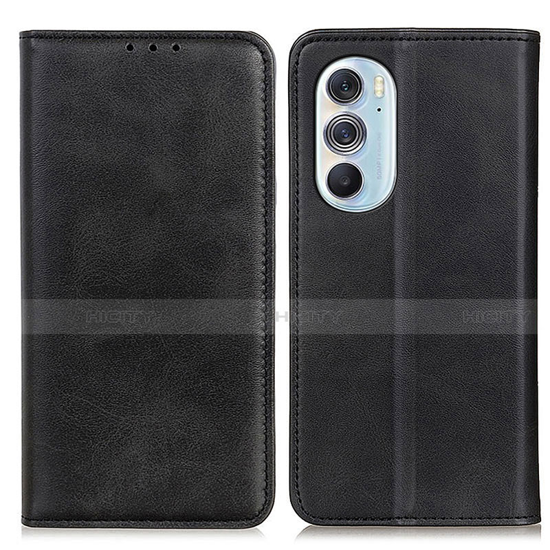 Funda de Cuero Cartera con Soporte Carcasa A05D para Motorola Moto Edge 30 Pro 5G Negro