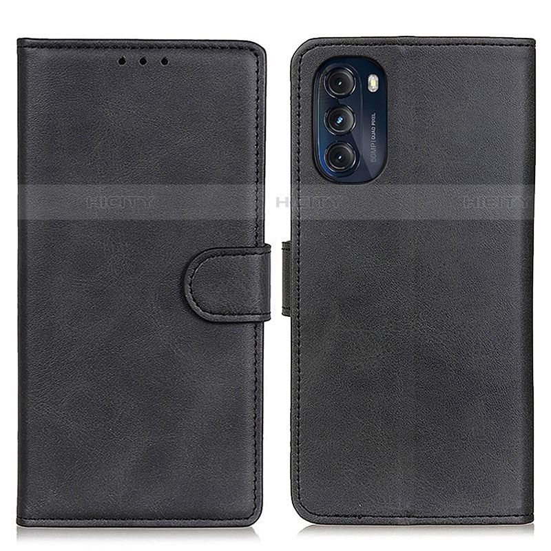 Funda de Cuero Cartera con Soporte Carcasa A05D para Motorola Moto G 5G (2022) Negro