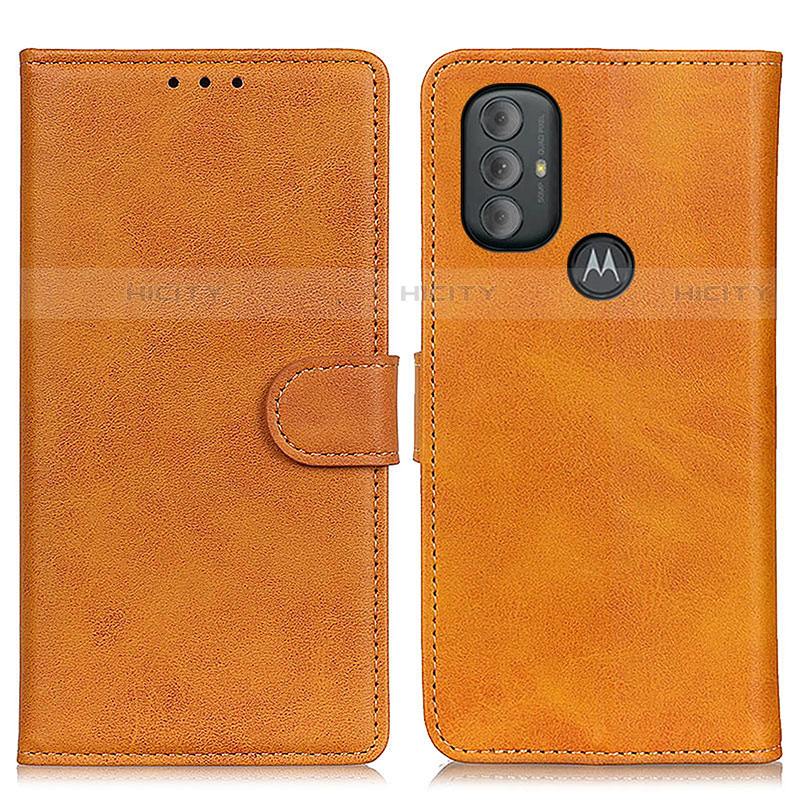 Funda de Cuero Cartera con Soporte Carcasa A05D para Motorola Moto G Power (2022) Marron