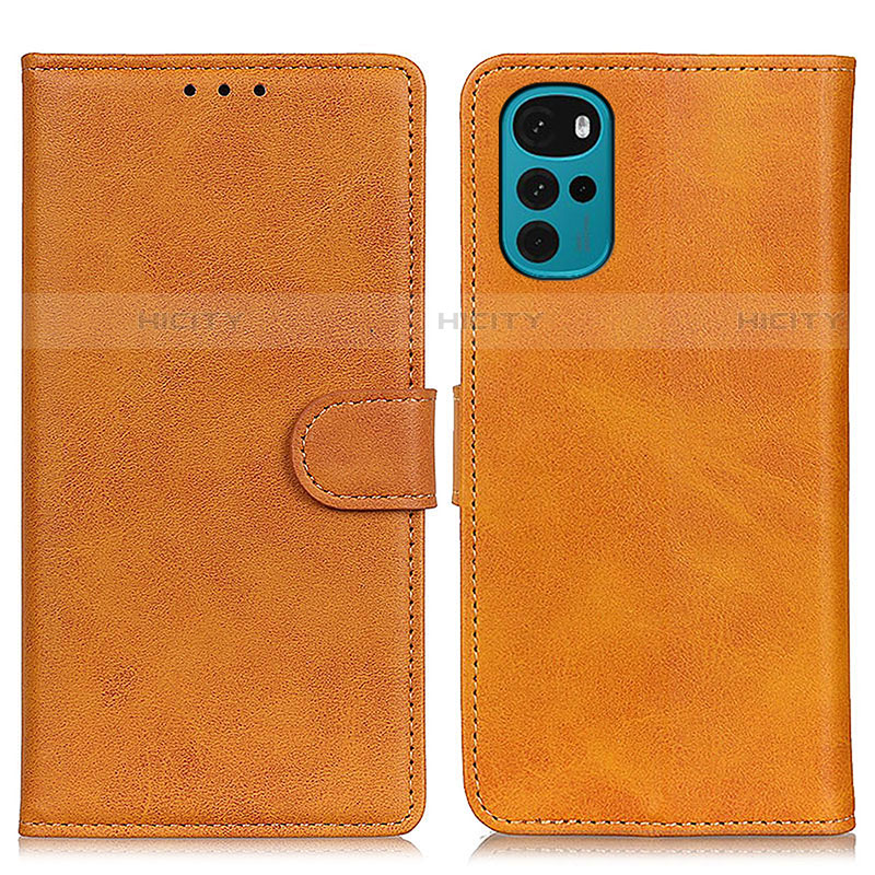 Funda de Cuero Cartera con Soporte Carcasa A05D para Motorola Moto G22 Marron