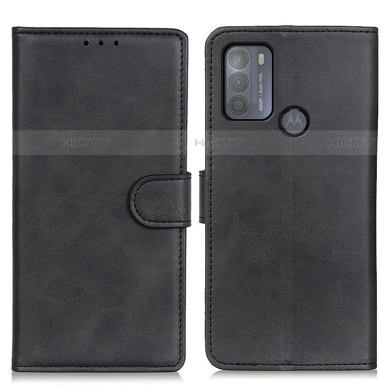 Funda de Cuero Cartera con Soporte Carcasa A05D para Motorola Moto G50 Negro