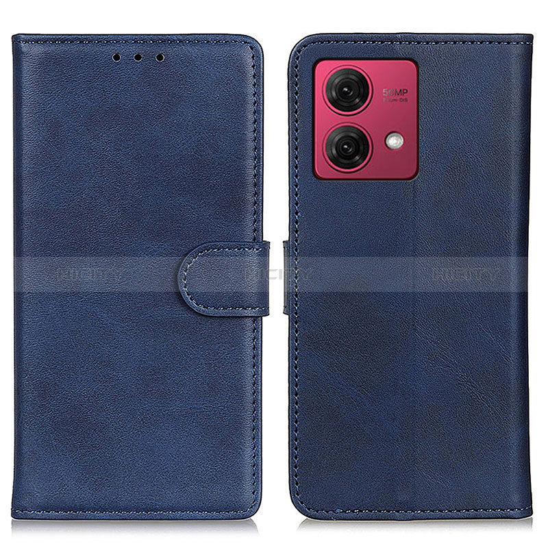 Funda de Cuero Cartera con Soporte Carcasa A05D para Motorola Moto G84 5G Azul