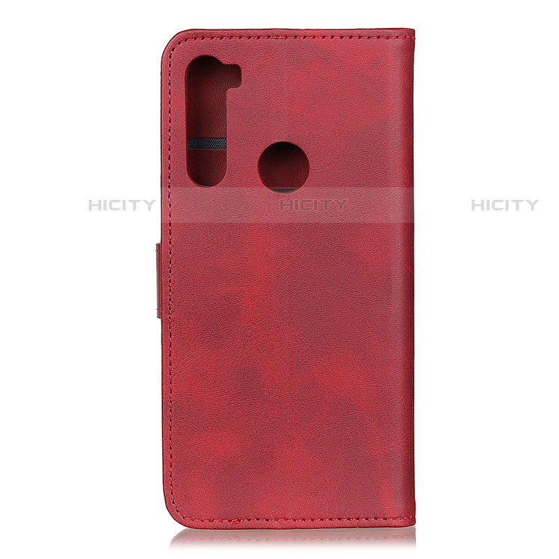 Funda de Cuero Cartera con Soporte Carcasa A05D para Motorola Moto One Fusion Plus Rojo