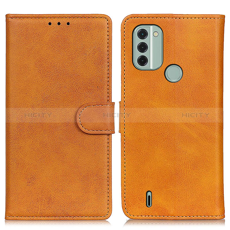 Funda de Cuero Cartera con Soporte Carcasa A05D para Nokia C31 Marron