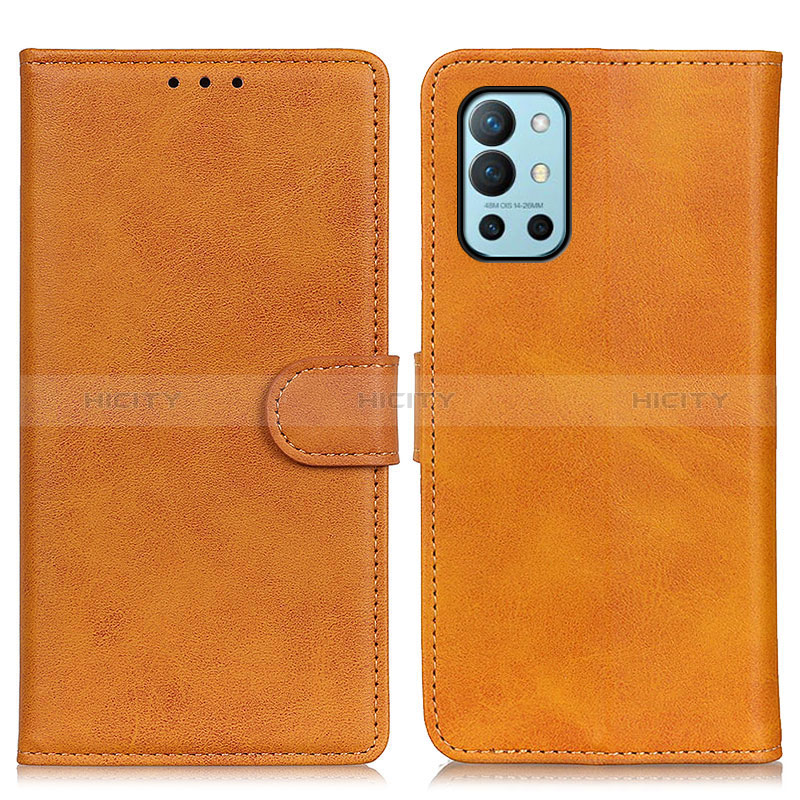 Funda de Cuero Cartera con Soporte Carcasa A05D para OnePlus 9R 5G Marron