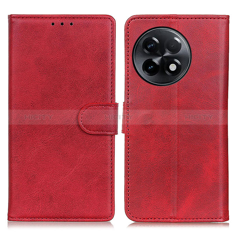 Funda de Cuero Cartera con Soporte Carcasa A05D para OnePlus Ace 2 Pro 5G Rojo