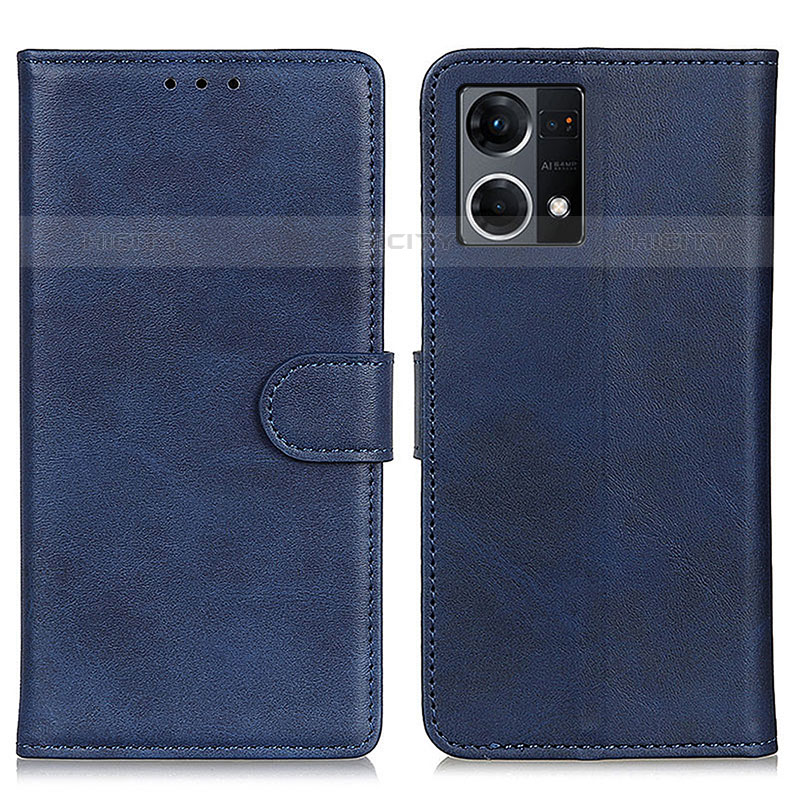 Funda de Cuero Cartera con Soporte Carcasa A05D para Oppo F21 Pro 4G Azul