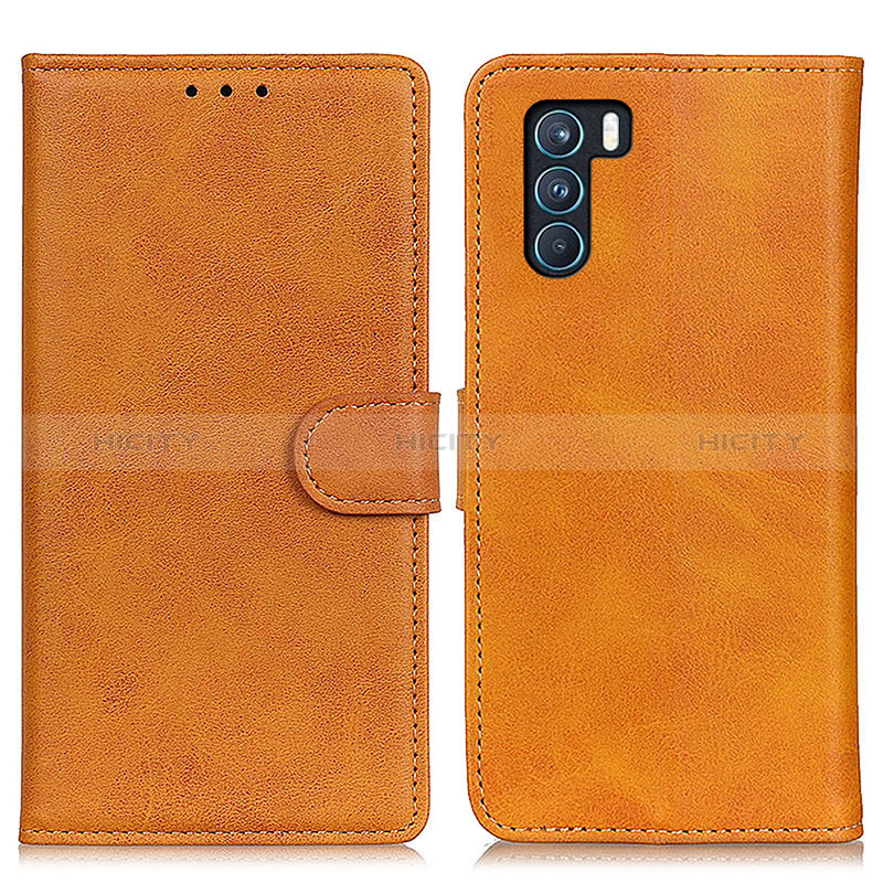 Funda de Cuero Cartera con Soporte Carcasa A05D para Oppo K9 Pro 5G Marron