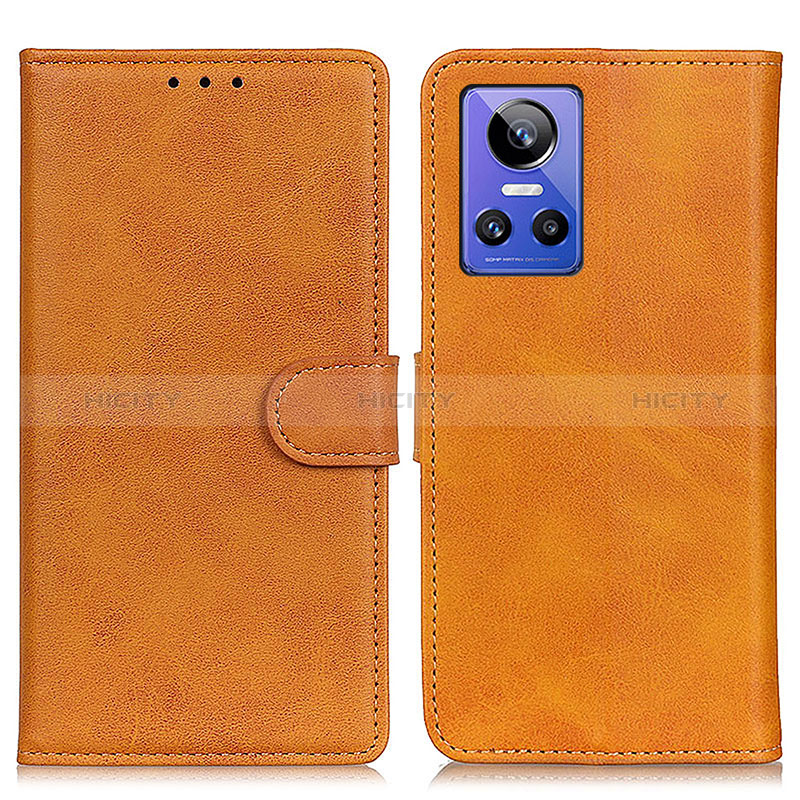 Funda de Cuero Cartera con Soporte Carcasa A05D para Realme GT Neo3 5G Marron