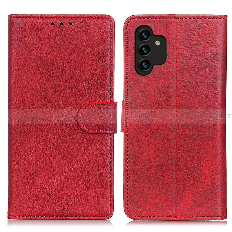 Funda de Cuero Cartera con Soporte Carcasa A05D para Samsung Galaxy A13 4G Rojo