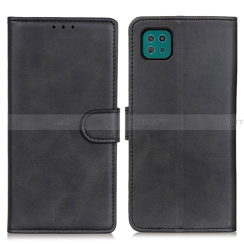 Funda de Cuero Cartera con Soporte Carcasa A05D para Samsung Galaxy A22 5G Negro