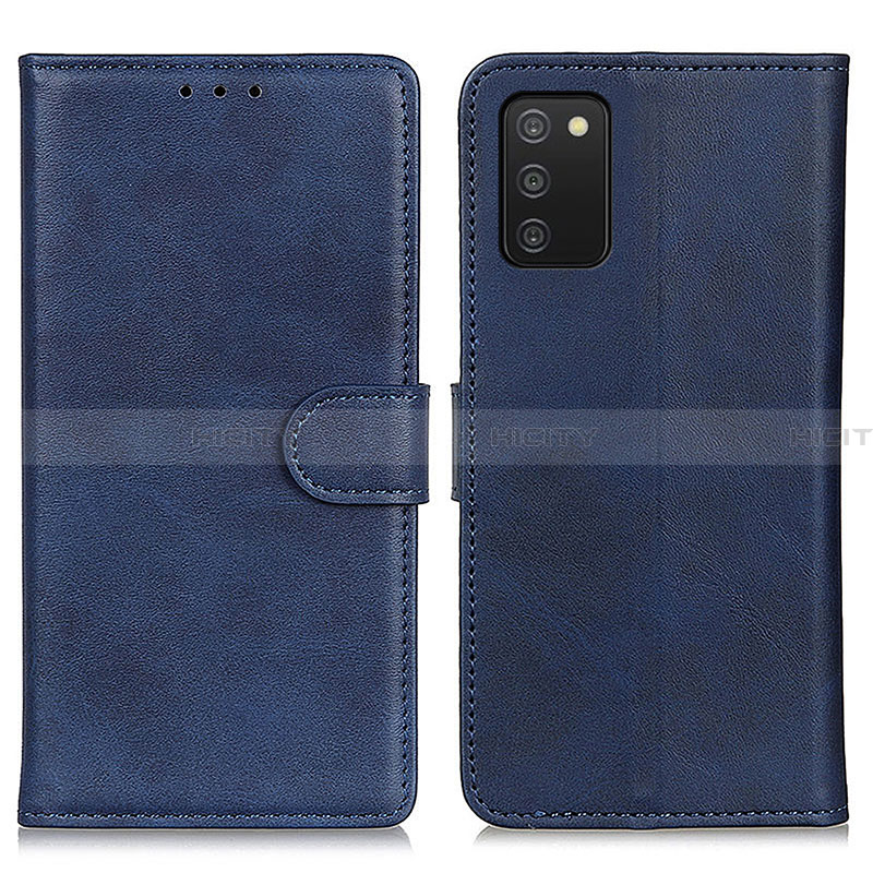 Funda de Cuero Cartera con Soporte Carcasa A05D para Samsung Galaxy F02S SM-E025F Azul