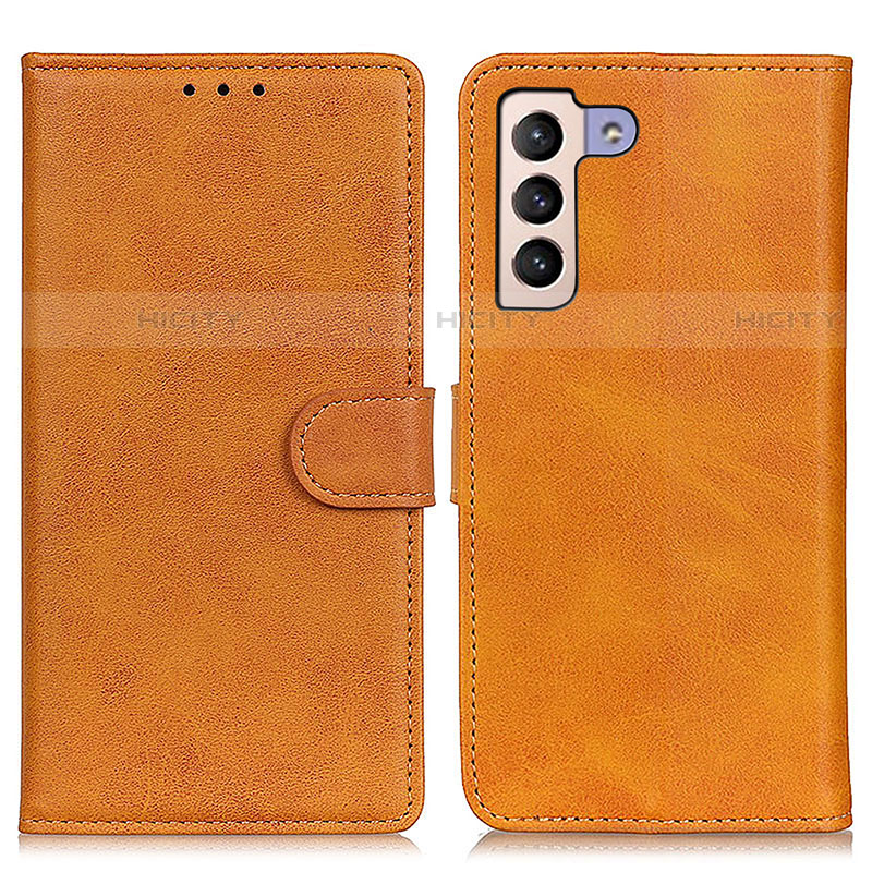 Funda de Cuero Cartera con Soporte Carcasa A05D para Samsung Galaxy S21 Plus 5G Marron