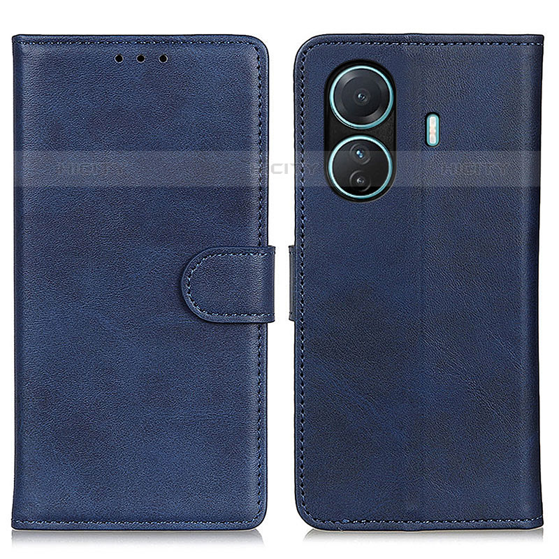 Funda de Cuero Cartera con Soporte Carcasa A05D para Vivo iQOO Z6 Pro 5G Azul