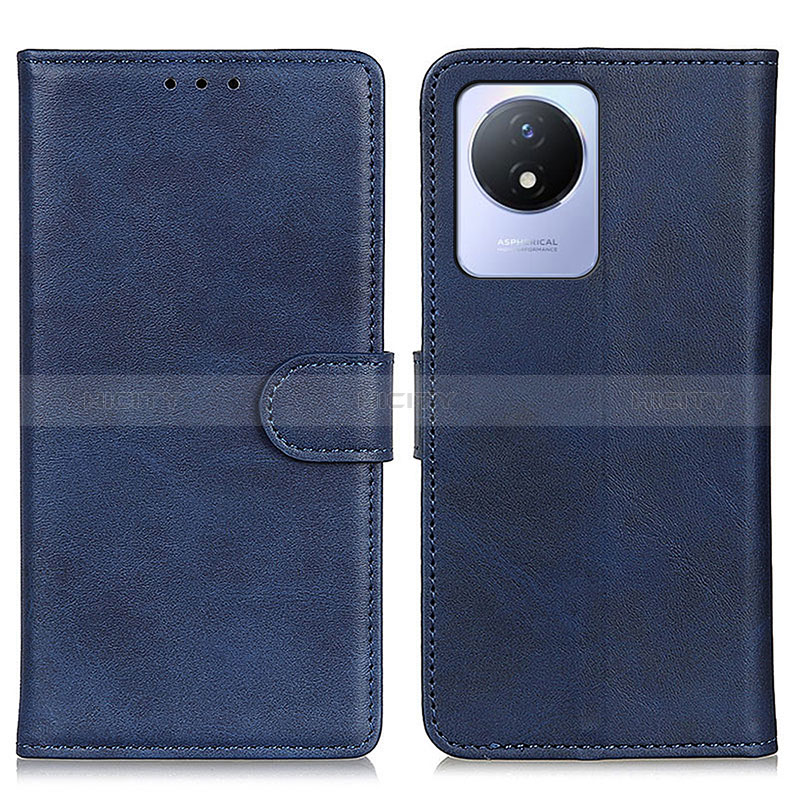 Funda de Cuero Cartera con Soporte Carcasa A05D para Vivo Y11 (2023) Azul