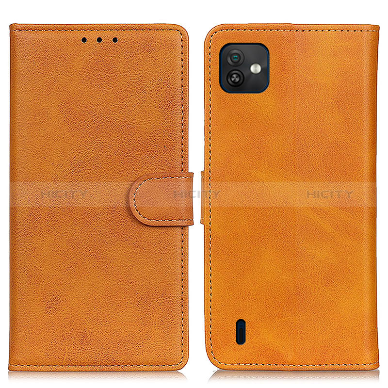 Funda de Cuero Cartera con Soporte Carcasa A05D para Wiko Y82 Marron