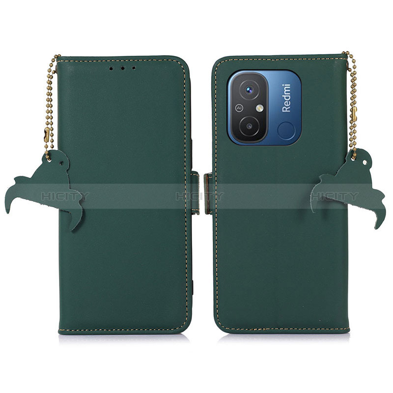 Funda de Cuero Cartera con Soporte Carcasa A05D para Xiaomi Redmi 11A 4G Verde