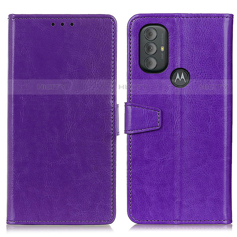 Funda de Cuero Cartera con Soporte Carcasa A06D para Motorola Moto G Play (2023) Morado