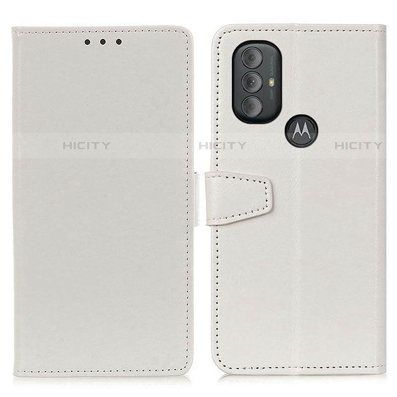 Funda de Cuero Cartera con Soporte Carcasa A06D para Motorola Moto G Play Gen 2 Blanco