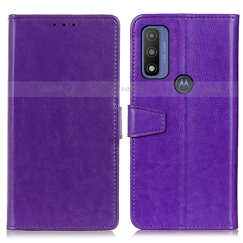 Funda de Cuero Cartera con Soporte Carcasa A06D para Motorola Moto G Pure