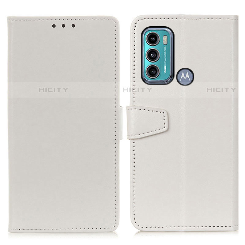 Funda de Cuero Cartera con Soporte Carcasa A06D para Motorola Moto G40 Fusion Blanco