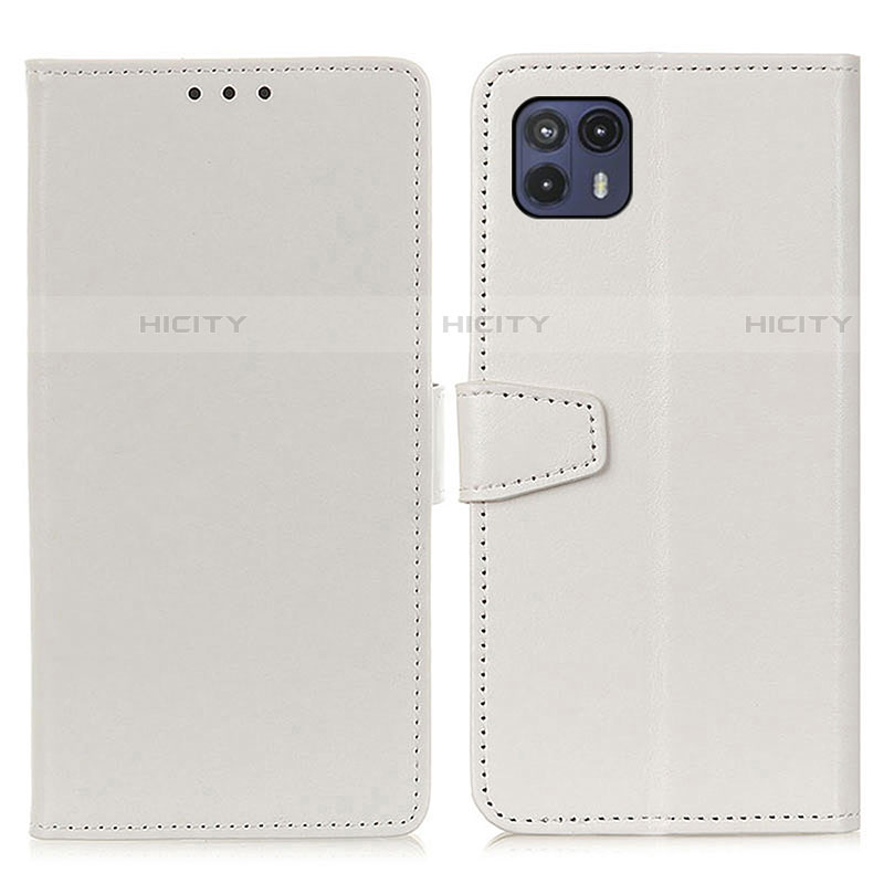 Funda de Cuero Cartera con Soporte Carcasa A06D para Motorola Moto G50 5G Blanco