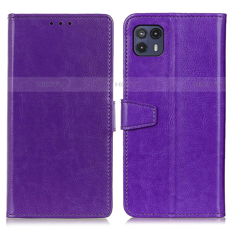 Funda de Cuero Cartera con Soporte Carcasa A06D para Motorola Moto G50 5G Morado