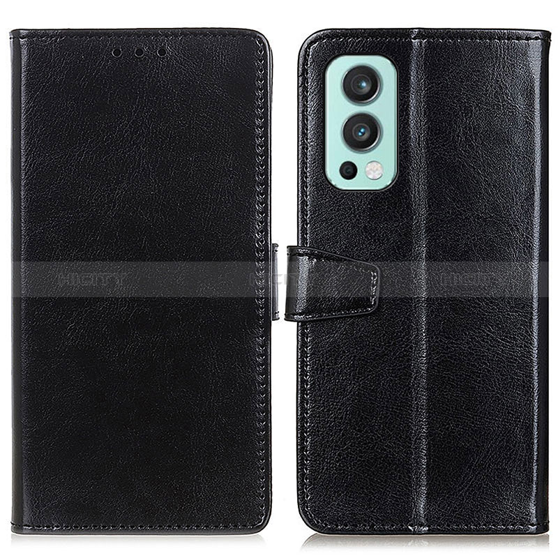 Funda de Cuero Cartera con Soporte Carcasa A06D para OnePlus Nord 2 5G Negro