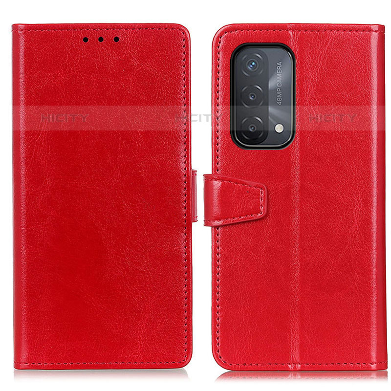 Funda de Cuero Cartera con Soporte Carcasa A06D para OnePlus Nord N200 5G Rojo