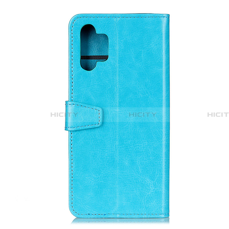 Funda de Cuero Cartera con Soporte Carcasa A06D para Samsung Galaxy A32 4G Azul Cielo