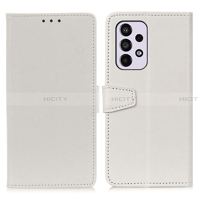 Funda de Cuero Cartera con Soporte Carcasa A06D para Samsung Galaxy A33 5G Blanco