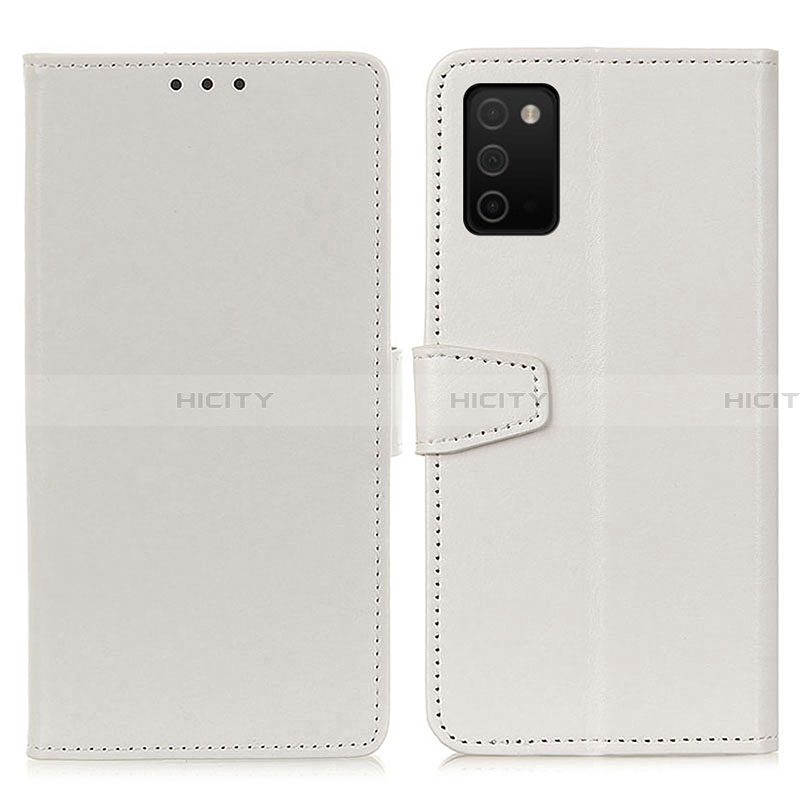 Funda de Cuero Cartera con Soporte Carcasa A06D para Samsung Galaxy F02S SM-E025F Blanco